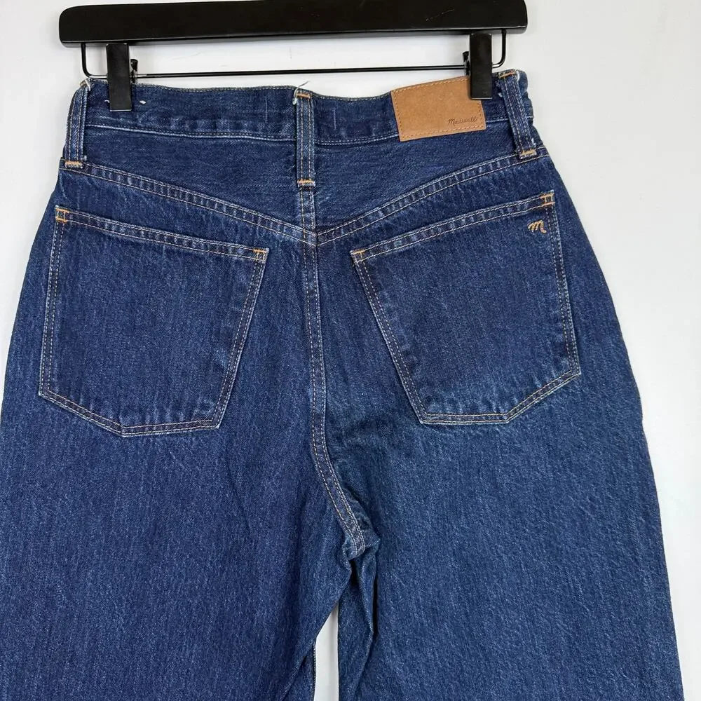 Madewell Baggy Tapered Jeans in Dressler Wash High Rise - 26